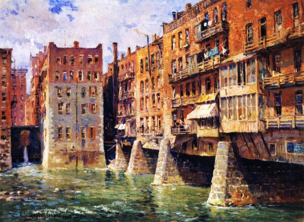 Main Street Bridge Rochester by Colin Campbell Cooper