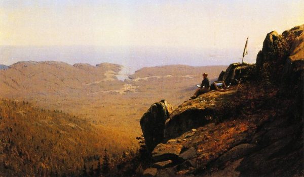 The Artist Sketching at Mount Desert, Maine by Sanford Robinson Gifford