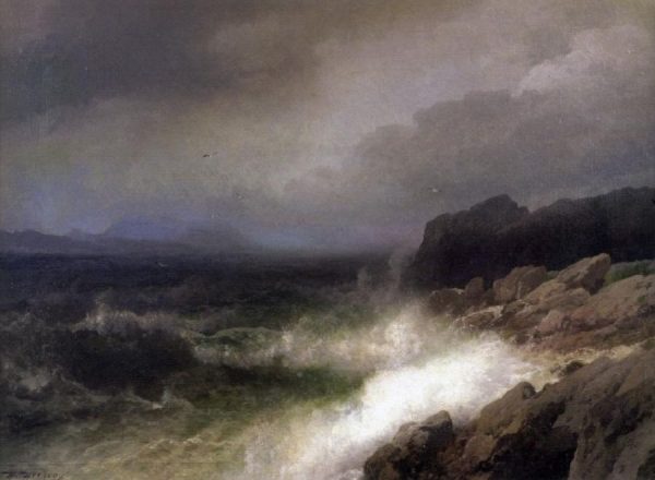 Maine Coast Near Bar Harbor by Hermann Ottomar Herzog