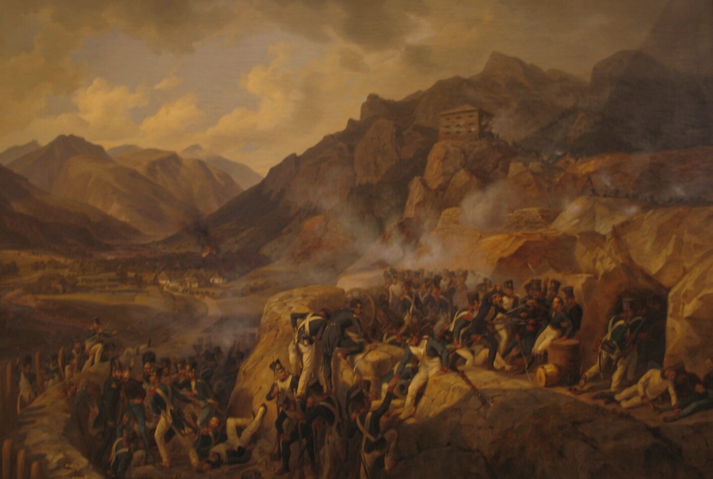 The Defense of the Blockhouse of Malborgeth by Albrecht Adam - hand-painted oil reproduction