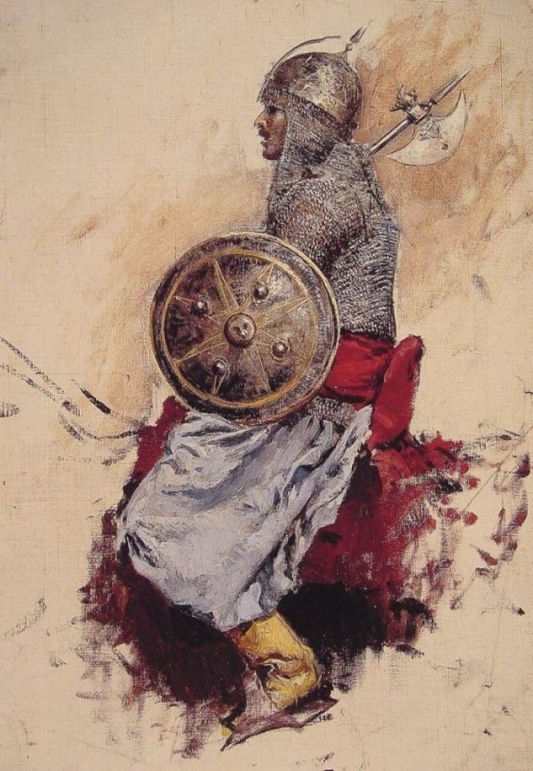 Man in Armour by Edwin Lord Weeks