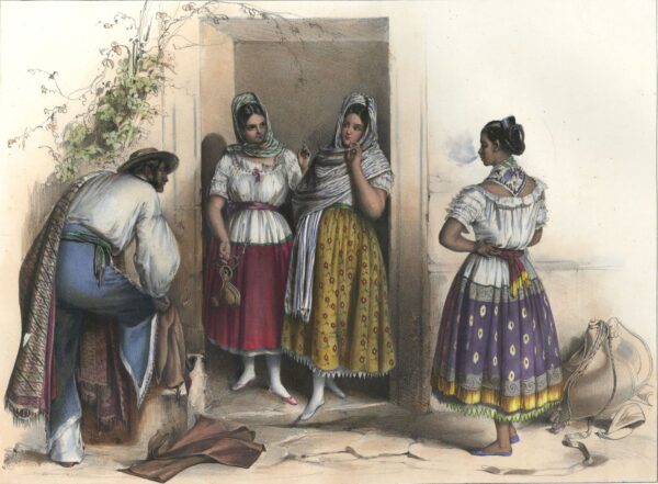 Man with Young Women