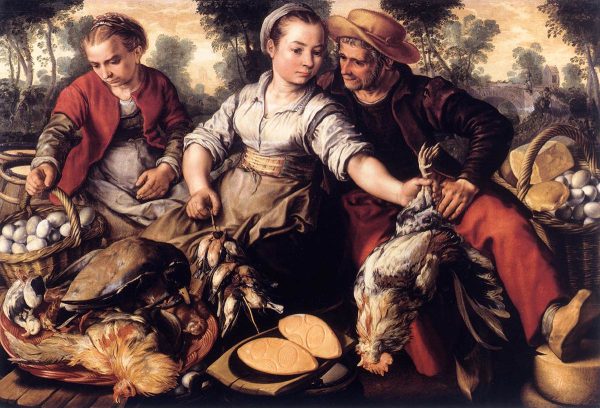 Market Scene b by Joachim Beuckelaer