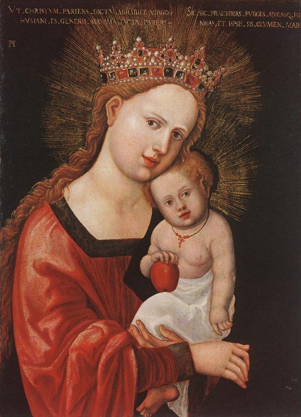 Mary with the Child by Albrecht Altdorfer