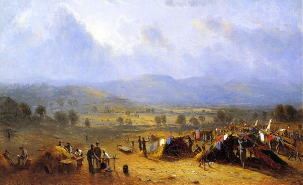 The Camp of the Seventh Regiment near Frederick, Maryland by Sanford Robinson Gifford