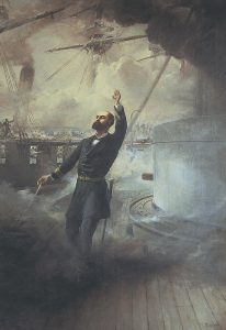 Meurte de Arturo Prat by Thomas Jacques Somerscales - hand-painted oil reproduction