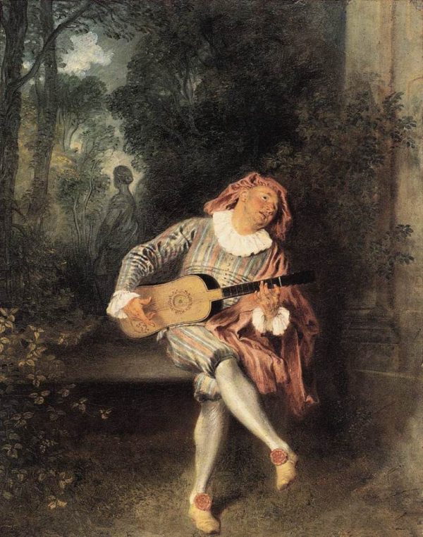 Mezzetin by Antoine Watteau