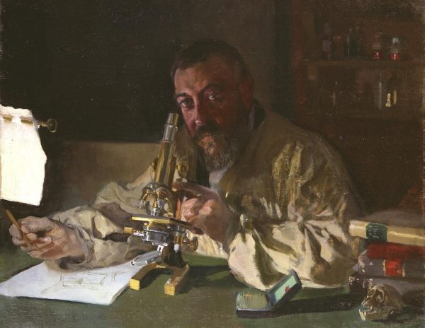 Portrait of Dr. Simarro at the Microscope by Joaquin Sorolla y Bastida