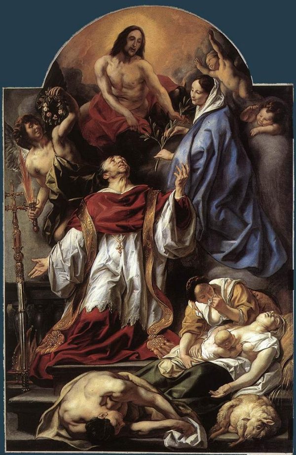 Saint Charles Cares For The Plague Victims of Milan by Jacob Jordaens