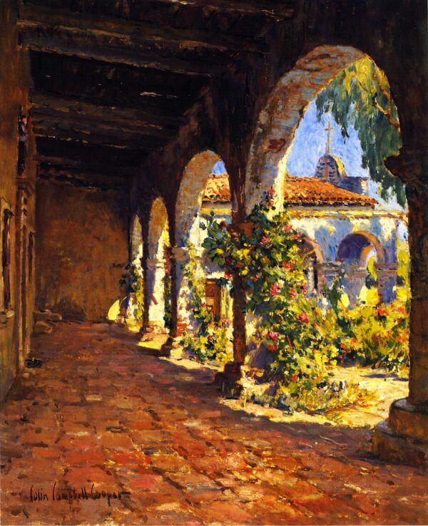 Mission Corridor San Juan Capistrano by Colin Campbell Cooper