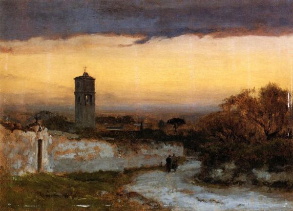 Monastery at Albano by George Inness