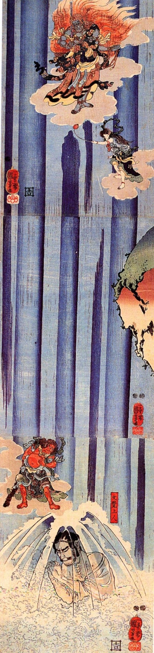 Mongaku Shonin by Utagawa Kuniyoshi