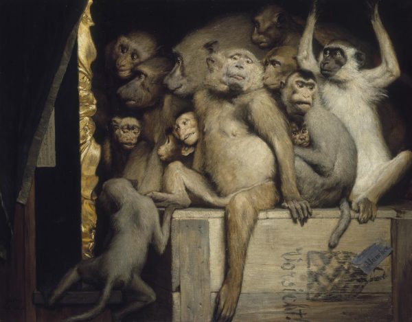 Monkeys as Judges of Art by Gabriel Cornelius Ritter von Max