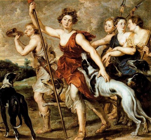 Morning call of hunting by Peter Paul Rubens