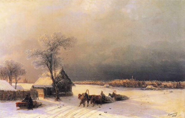Moscow in Winter from the Sparrow Hills by Ivan Aivazovsky