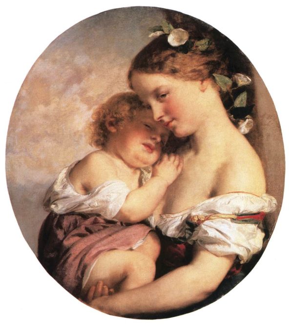 Mother and Child by Karoly Brocky