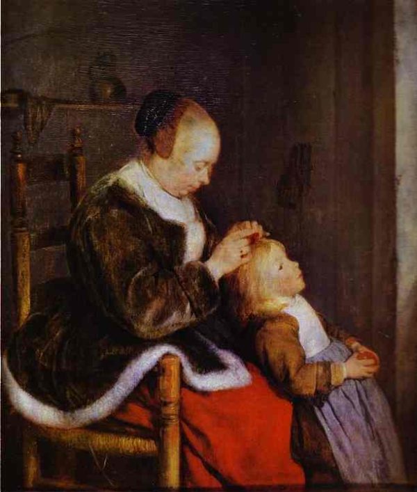 Motherly Care by Gerard ter Borch