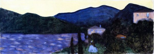 Mountain Landscape with Lake by Wassily Kandinsky