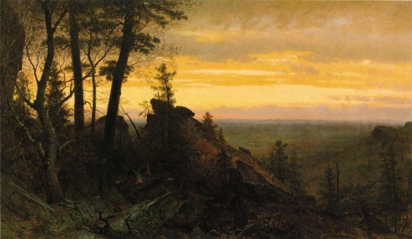 Twilight in the Shawangunk Mountains by Thomas Worthington Whittredge