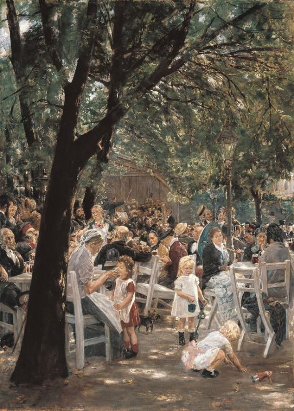 Munich Beer Garden by Max Liebermann