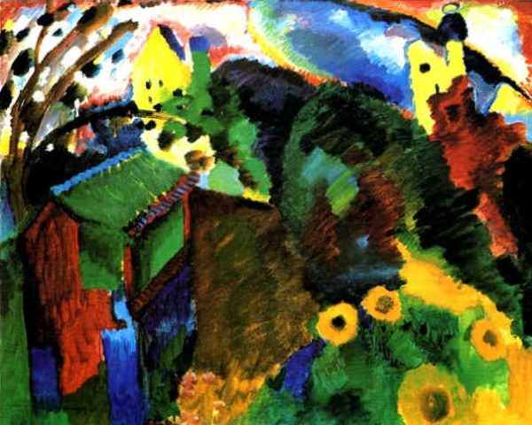 Murnau. Garden II by Wassily Kandinsky