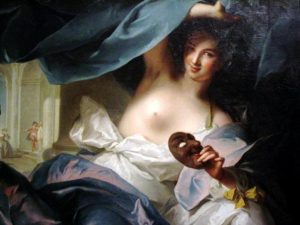 Muse of Comedy by Jean-Marc Nattier - hand-painted oil reproduction