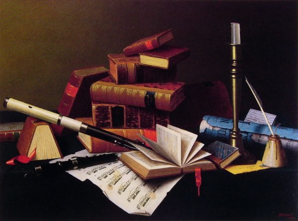Music and Literature by William Michael Harnett