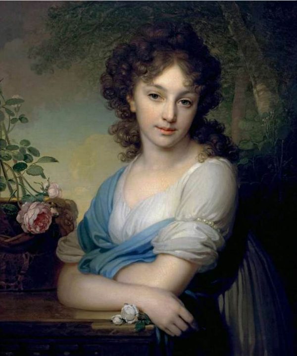 Portrait of Elena Aleksandrovna Naryshkina by Vladimir Borovikovsky