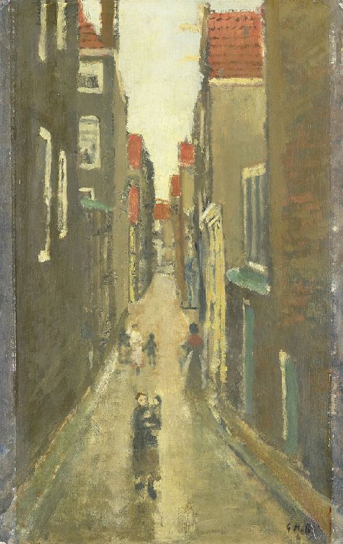 Neighborhood in the Jordaan Amsterdam by George Hendrik Breitner