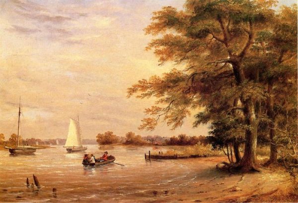 On the Shrewsbury River, Redbank, New Jersey by Thomas Birch