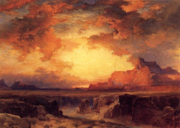 Near Fort Wingate New Mexico by Thomas Moran