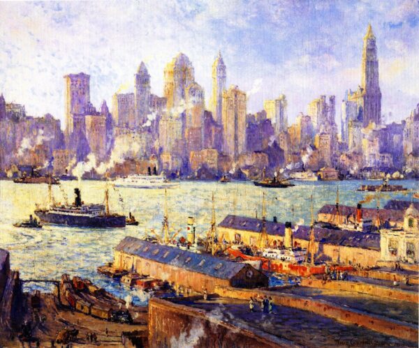 New York from Brooklyn by Colin Campbell Cooper