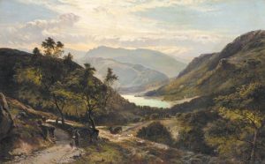 The Path Down to the Lake, North Wales by Sidney Richard Percy - hand-painted oil reproduction