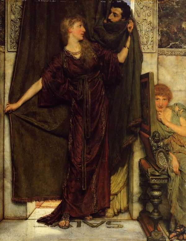 Not at Home by Lawrence Alma-Tadema