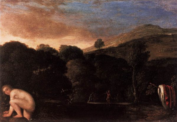 Nymph Fleeing Satyrs by Adam Elsheimer