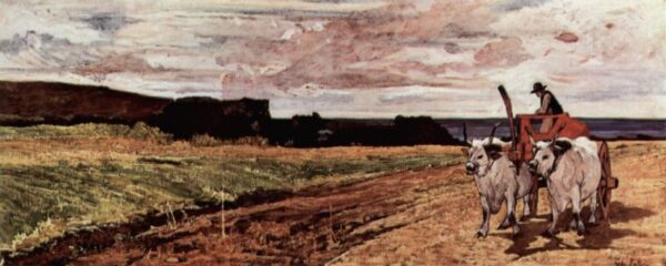 Ochsengespann by Giovanni Fattori