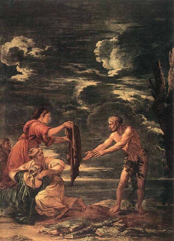 Odysseus and Nausicaa by Salvator Rosa