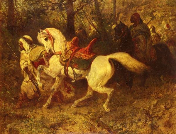 On The March by Adolf Schreyer