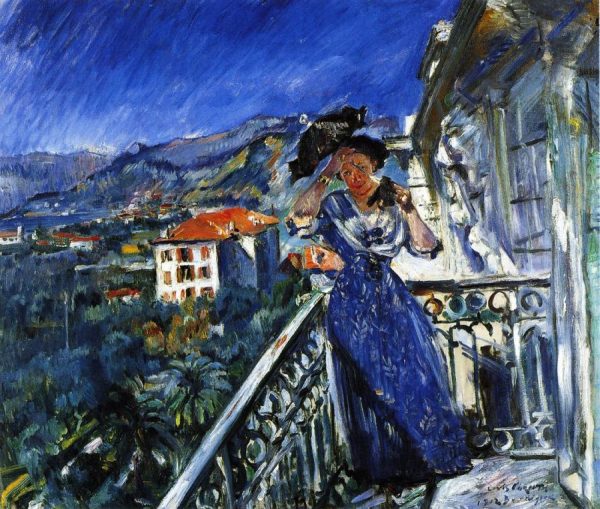 On the Balcony in Bordighera by Lovis Corinth