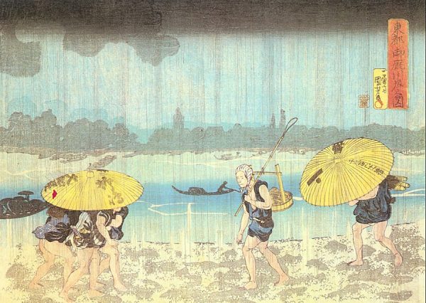 On the Banks of the Sumida in Mimayagashi by Utagawa Kuniyoshi