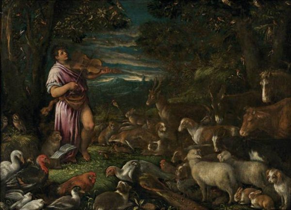 Orpheus Charming the Animals by Francesco Bassano
