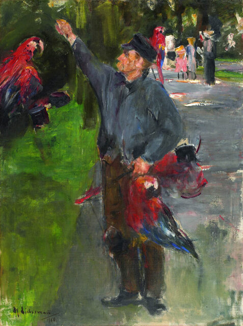 Parrot Man by Max Liebermann