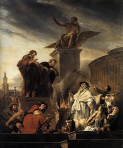 Paul and Barnabas at Lystra by Nicolaes Berchem - hand-painted oil reproduction