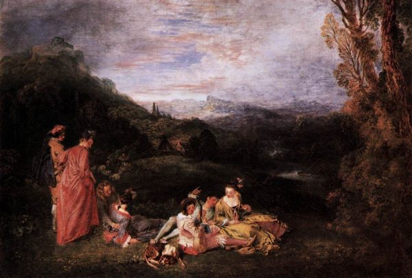 Peaceful Love by Antoine Watteau
