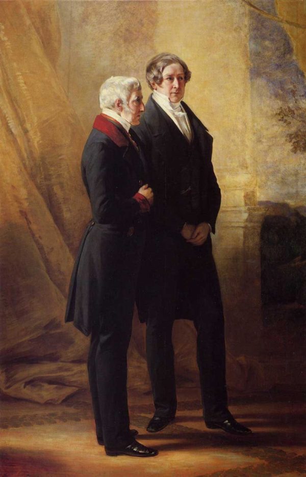 Arthur Wellesley, 1st Duke of Wellington, with Sir Robert Peel by Franz Xavier Winterhalter