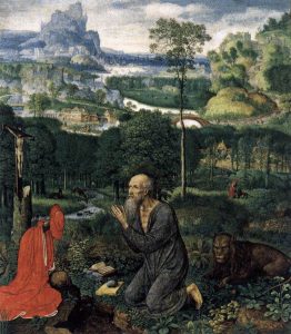 Penitent St Jerome by Simon Bening - hand-painted oil reproduction