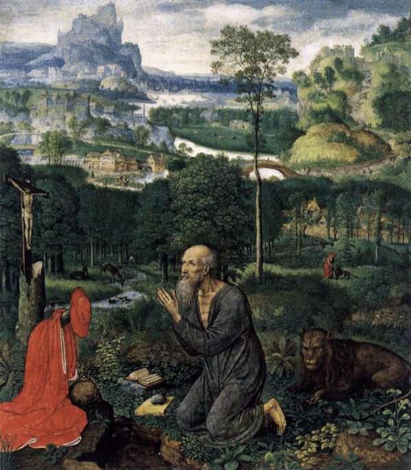 Penitent St Jerome by Simon Bening
