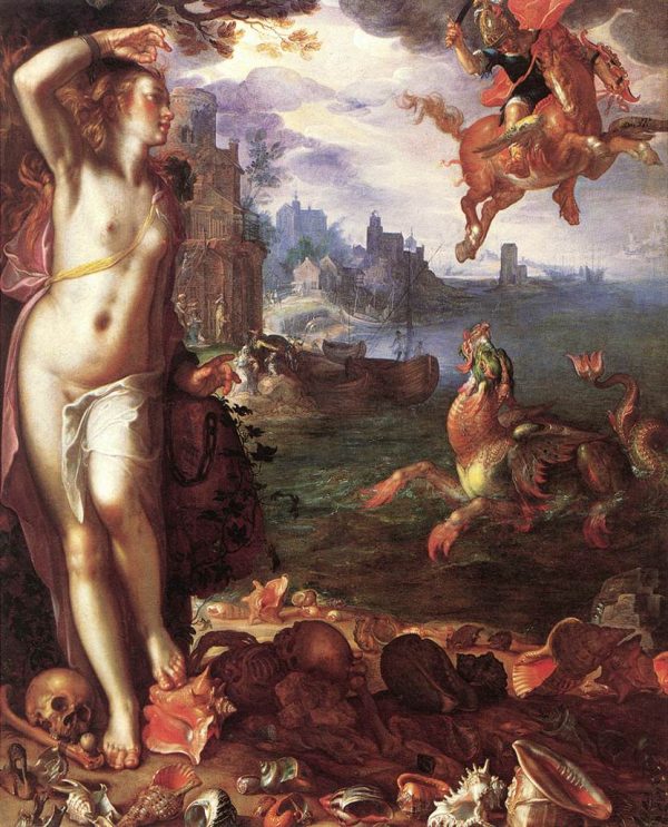 Perseus and Andromeda by Joachim Wtewael