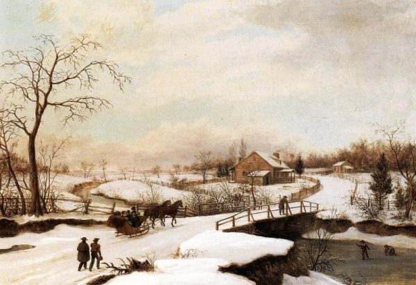 Philadelphia Winter Landscape by Thomas Birch