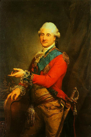 Portrait of Stanislaus Augustus Poniatowski King of Poland by Marcello Bacciarelli - hand-painted oil reproduction